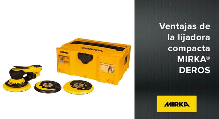 Ventajas de la lijadora compacta MIRKA® DEROS