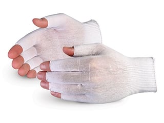 Guantes Sure Knit ™ para inspección de nylon ultra delgados con dedos descubiertos