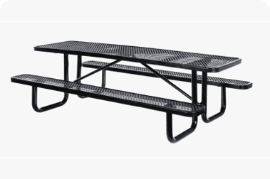 mesas y bancos de picnic