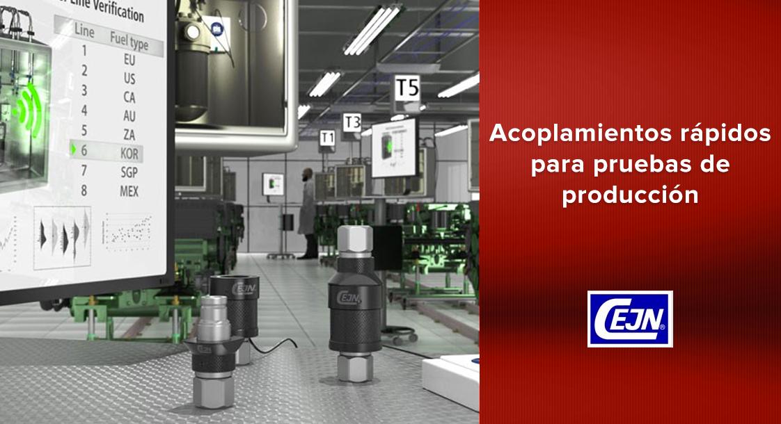Acoplamientos rápidos CEJN para aplicaciones en pruebas de producción