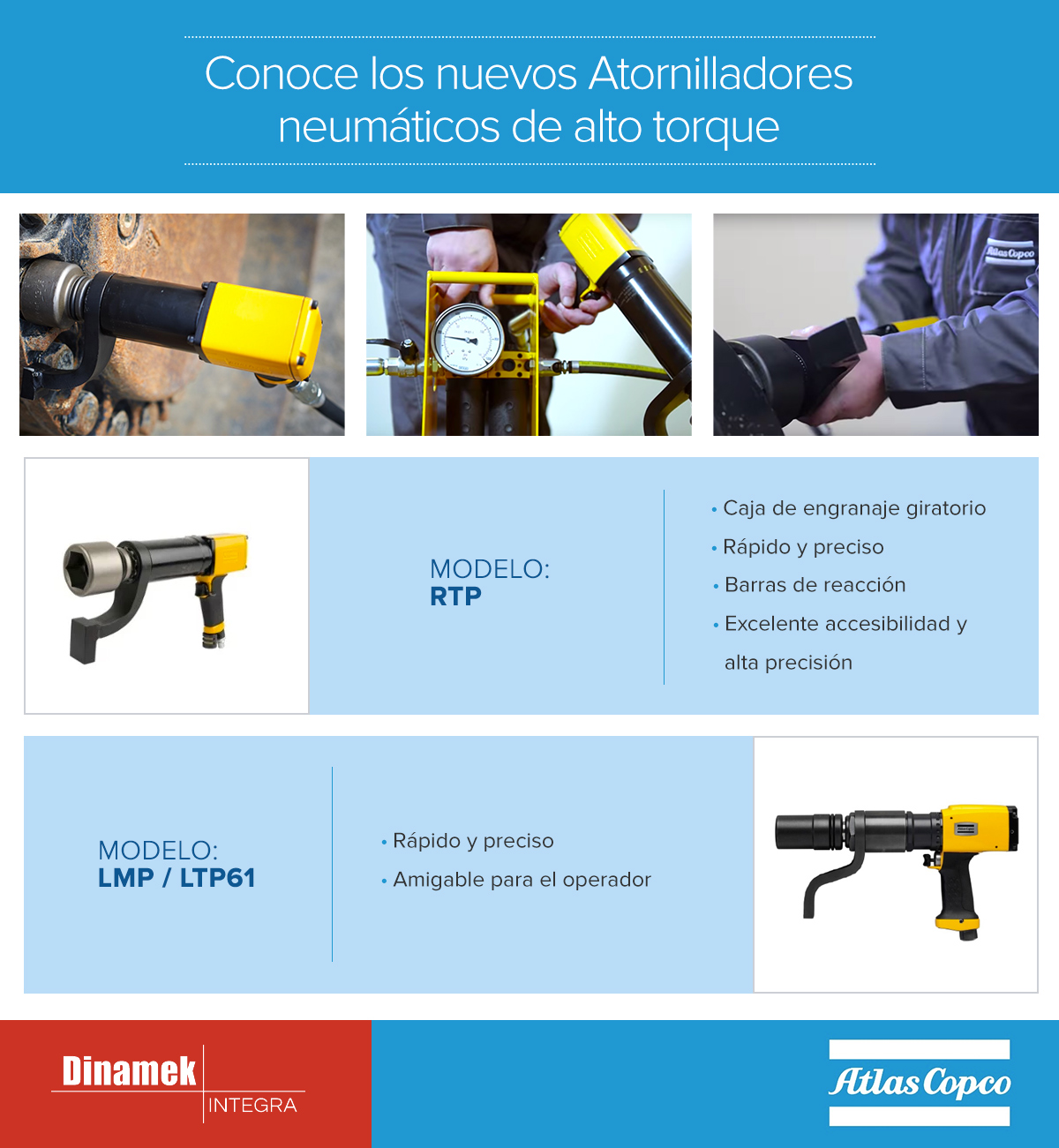 Infografía: Conoce los nuevos atornilladores neumáticos de alto torque