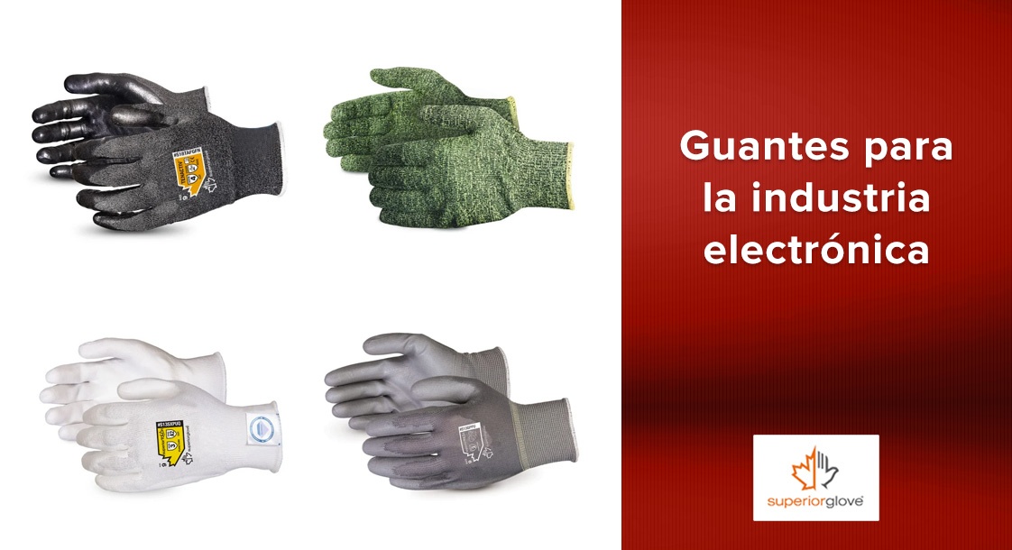 Guantes Superior Glove para la industria electrónica