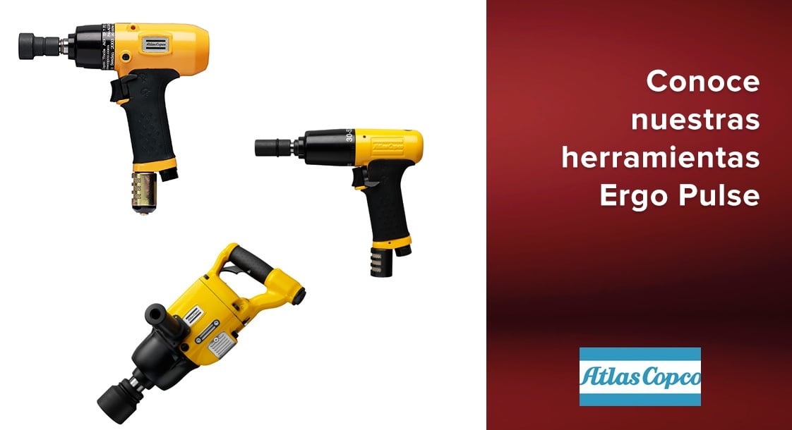 Conoce nuestras herramientas Ergo Pulse de Atlas Copco